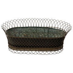 1950s Woven Wire Decorative Basket