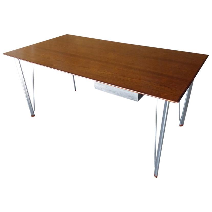 1950s Writing Table with One Drawer by Arne Jacobsen for Fritz Hansen