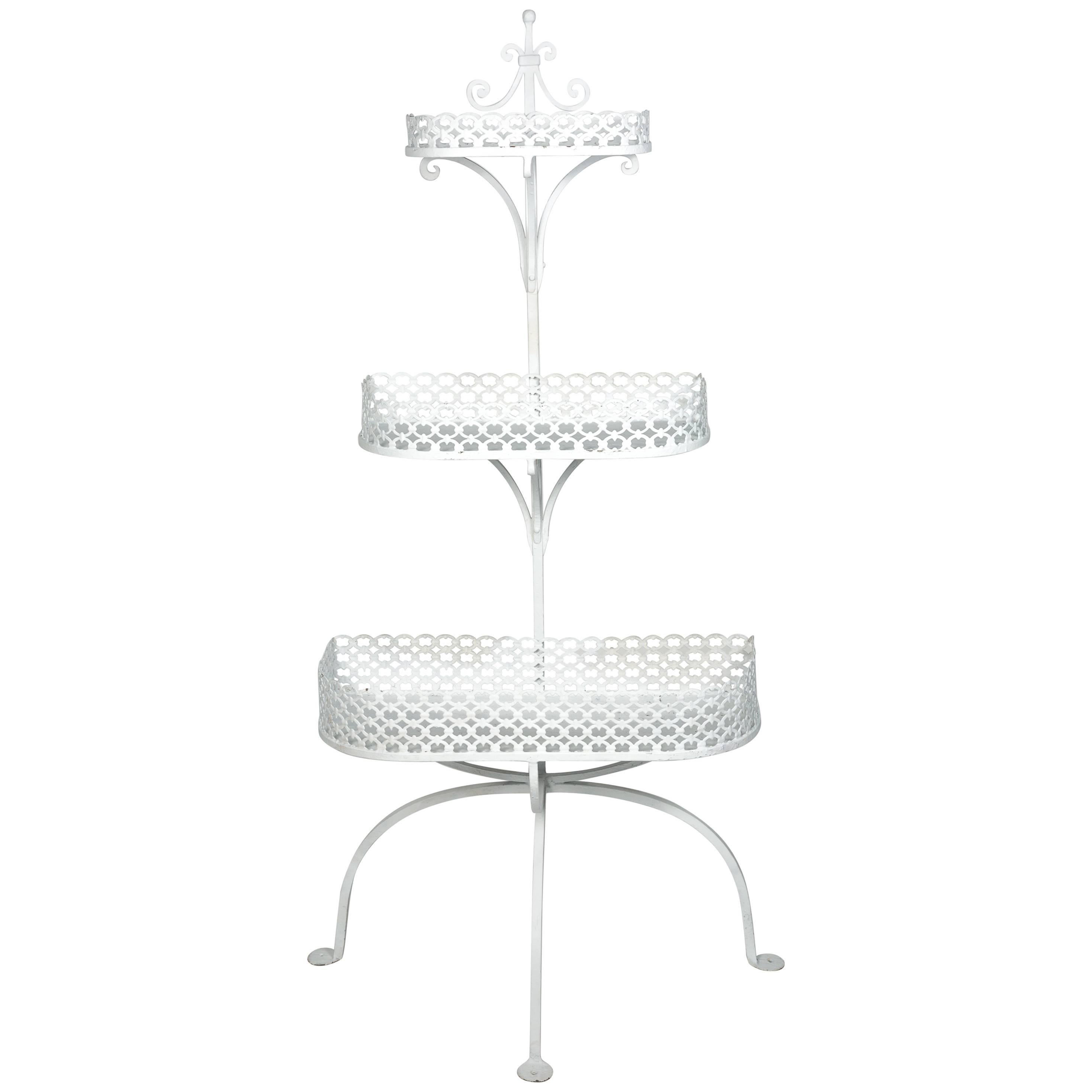 1950s Wrought Iron Three-Tier Planter