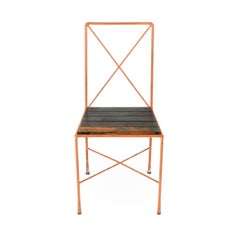Avard 'X' Back Iron Side Chair by Darrell Landrum for Avard, 1950s