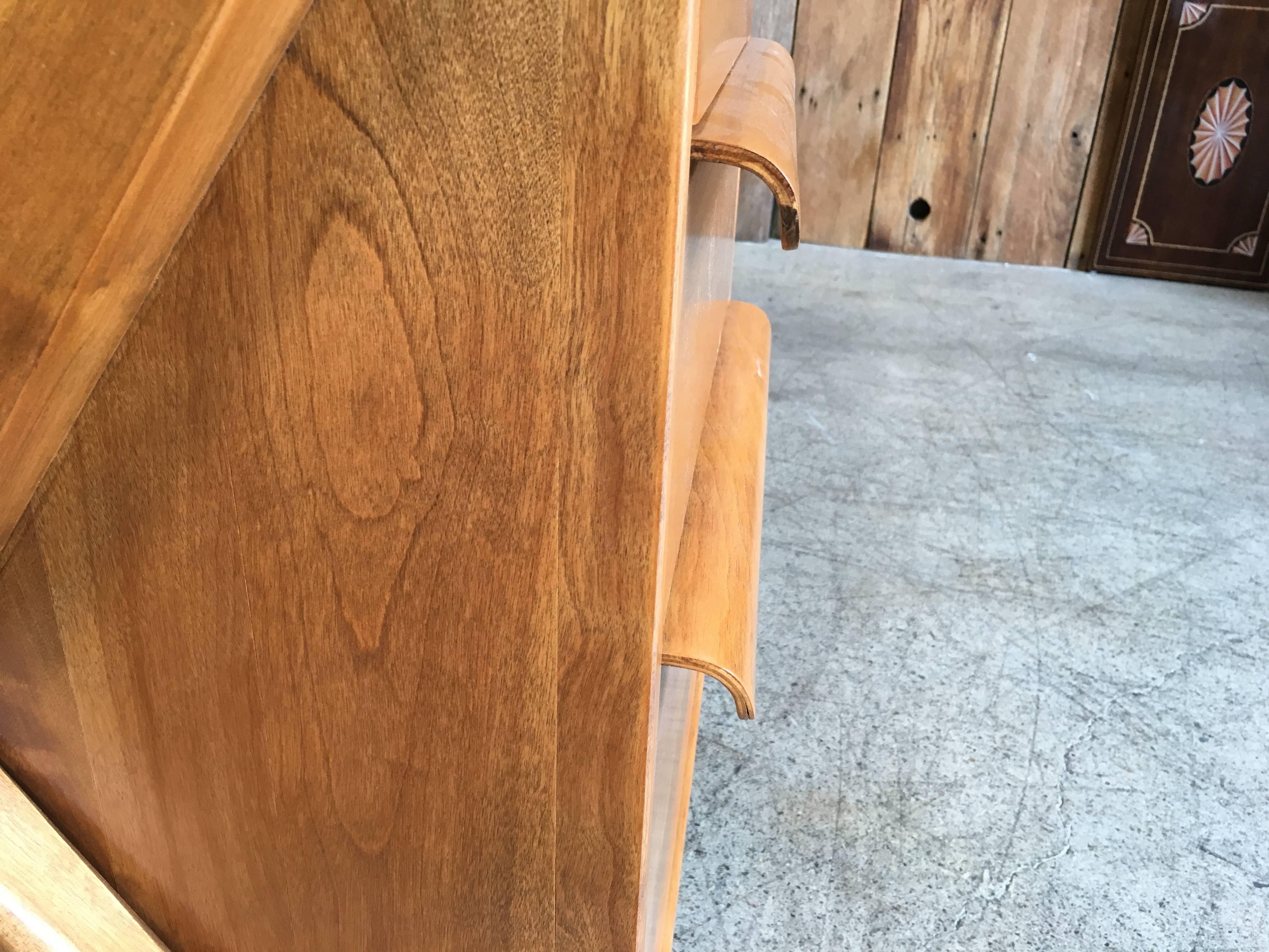 1950s X-Leg Desk with Bookcase 1