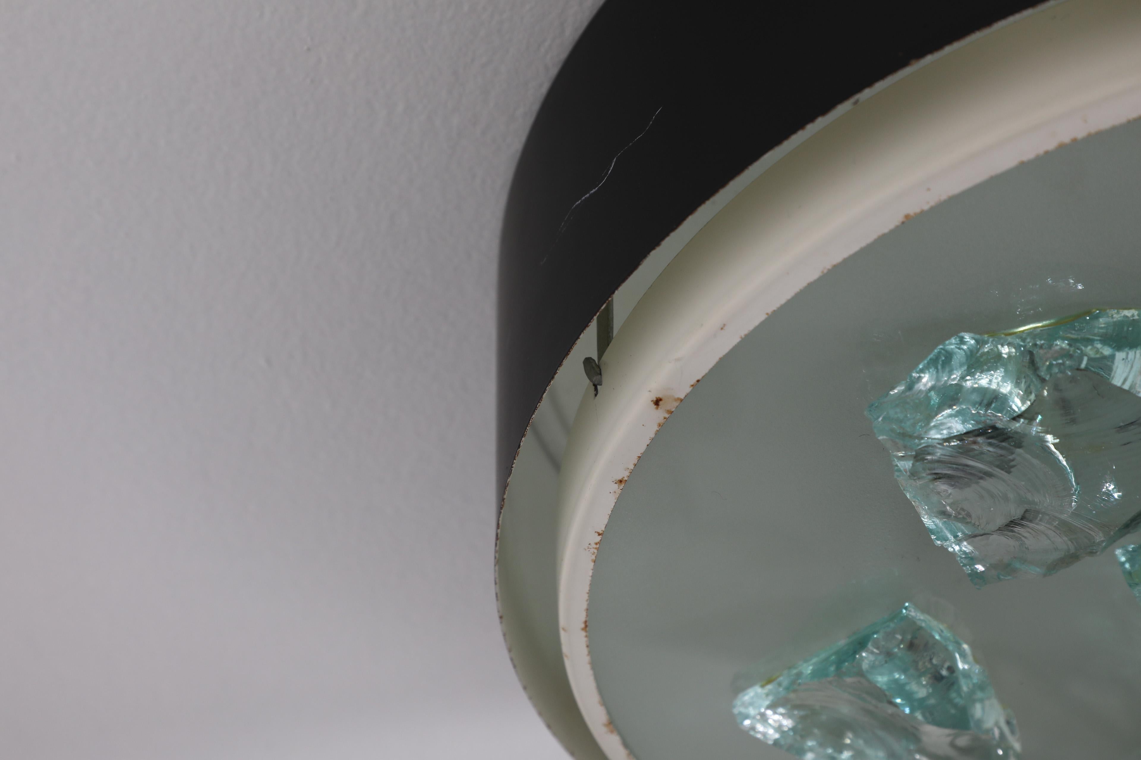 Lampe à encastrer noire et blanche des années 50 RAAK R-28/P Shards en vente 3