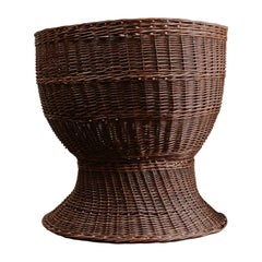 1950s Extra Large Rattan/Wicker Jardinière/Planter