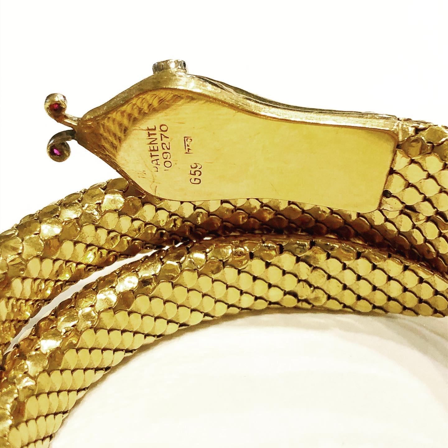 gold snake bracelet