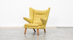 1950s Yellow Papa Bear Chair by Hans Wegner 'i'