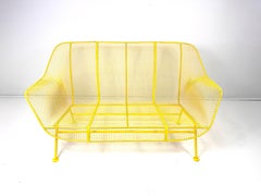 1950s Yellow "Sculptura" Collection Sofa by Russell Woodard