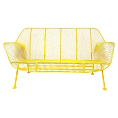 1950s Yellow "Sculptura" Collection Sofa by Russell Woodard