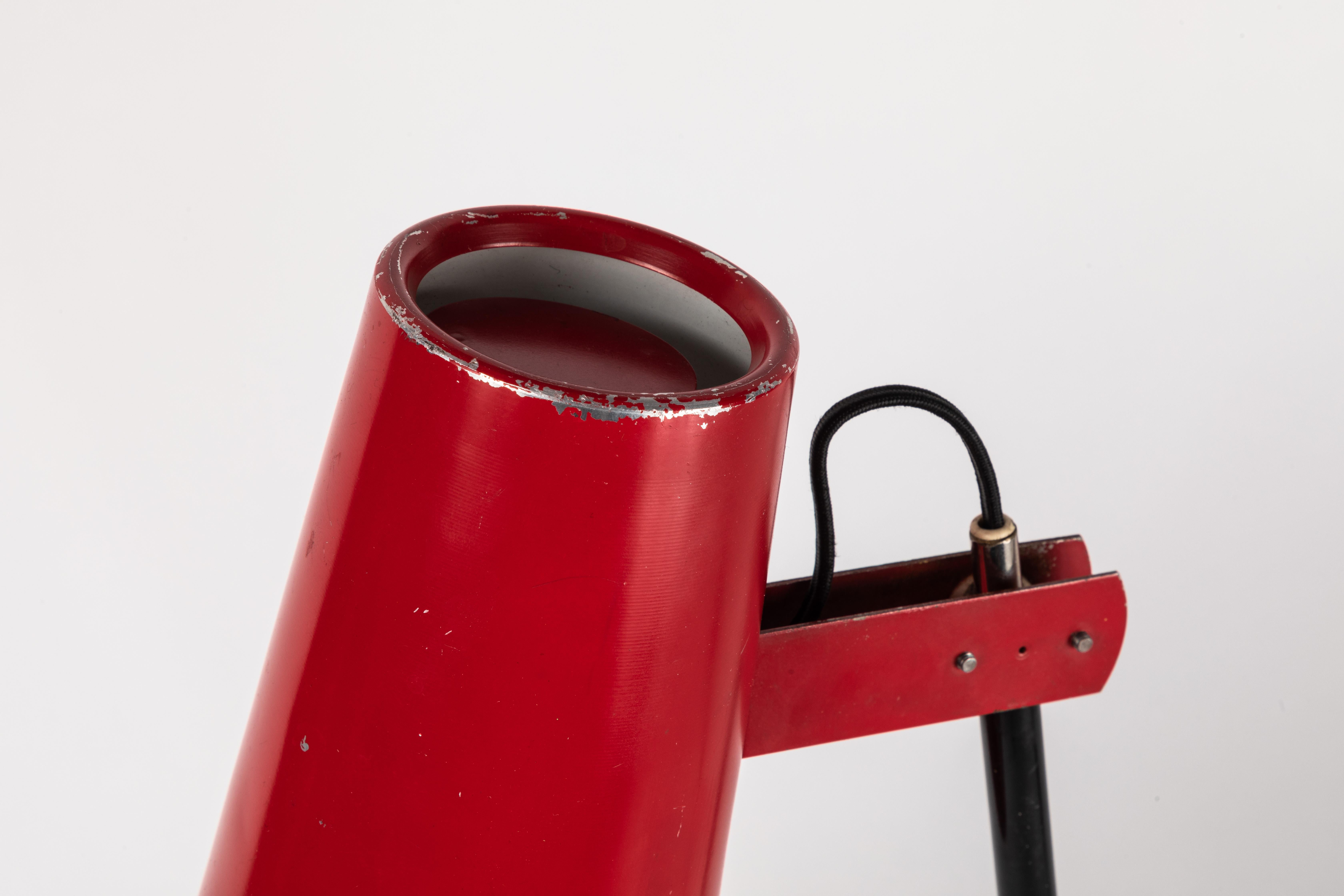 Metal 1960s Yki Nummi Series 40-040 Red Table Lamp for Stockman Orno