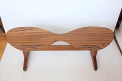 1950s Zebra Wood Sunglasses Coffee Table by R. B. Worth