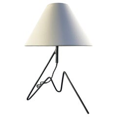 1950s Zoomorph Wrought Iron Table Lamp in a Style of Jean Royère
