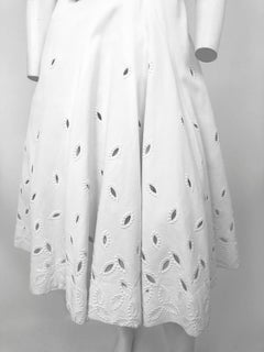 1950Ss White Pique Dress with Matching Bolero