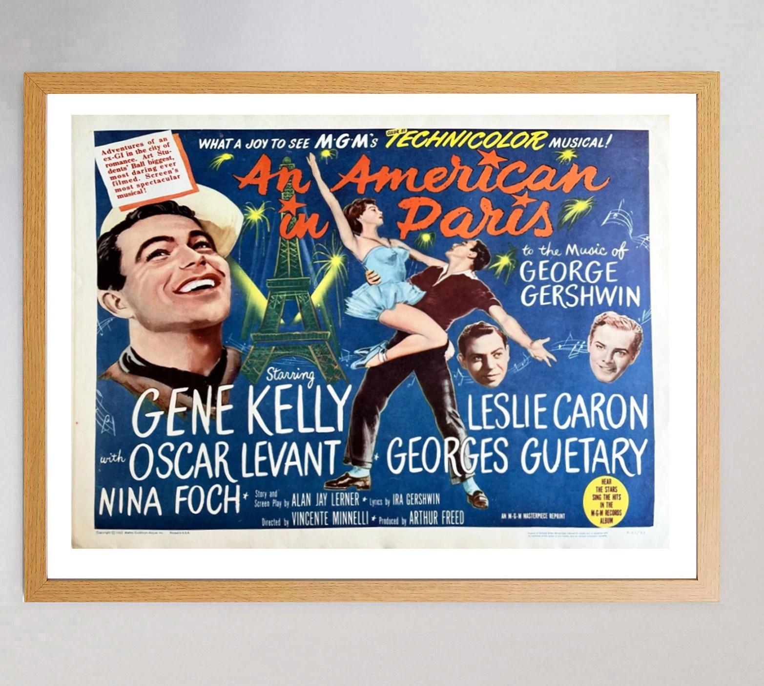 1951 Un americano en París Cartel Vintage Original mediados del siglo XX en venta
