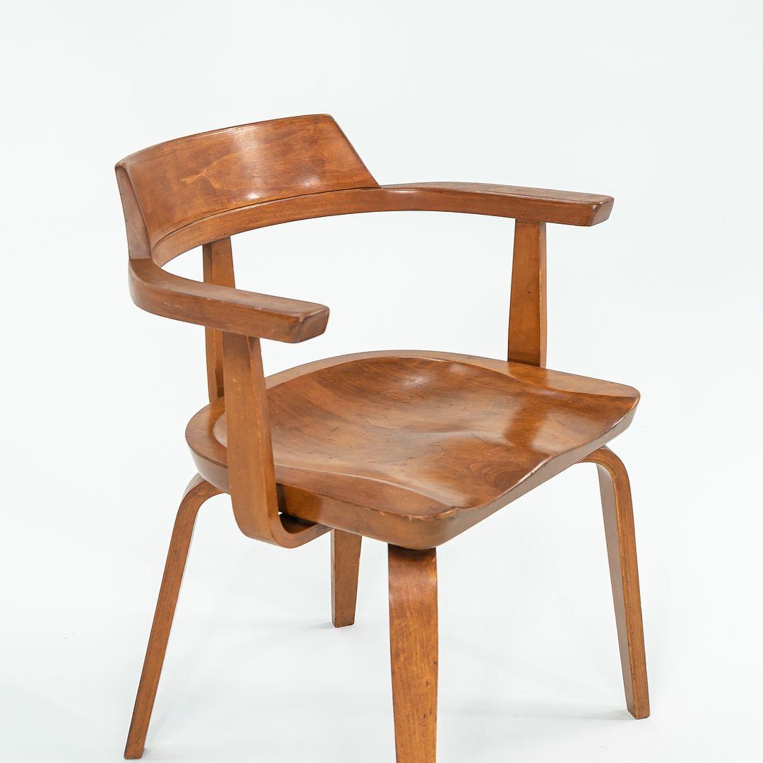 Fauteuil de salle à manger Bauhaus W199 conçu par Walter Gropius et Ben Thompson, 1951 en vente 2
