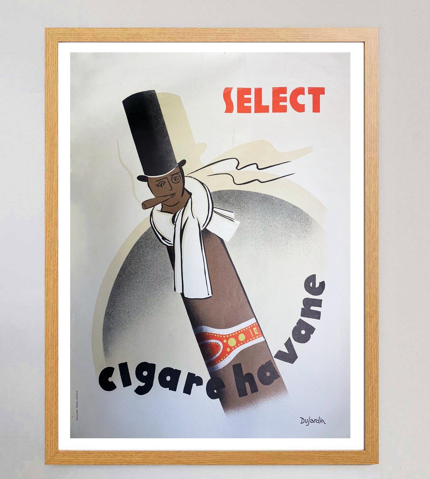 Zigarren Havane Original Vintage-Poster, 1951 im Zustand „Gut“ im Angebot in Winchester, GB