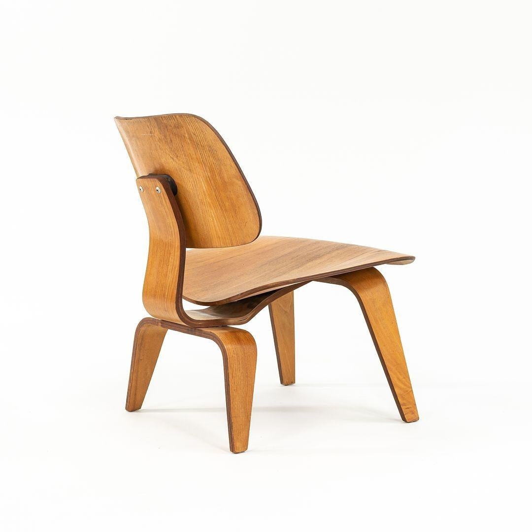 1951 Early Pair of Eames LCW Lounge Chairs in Calico Ash for Evans Herman Miller 5