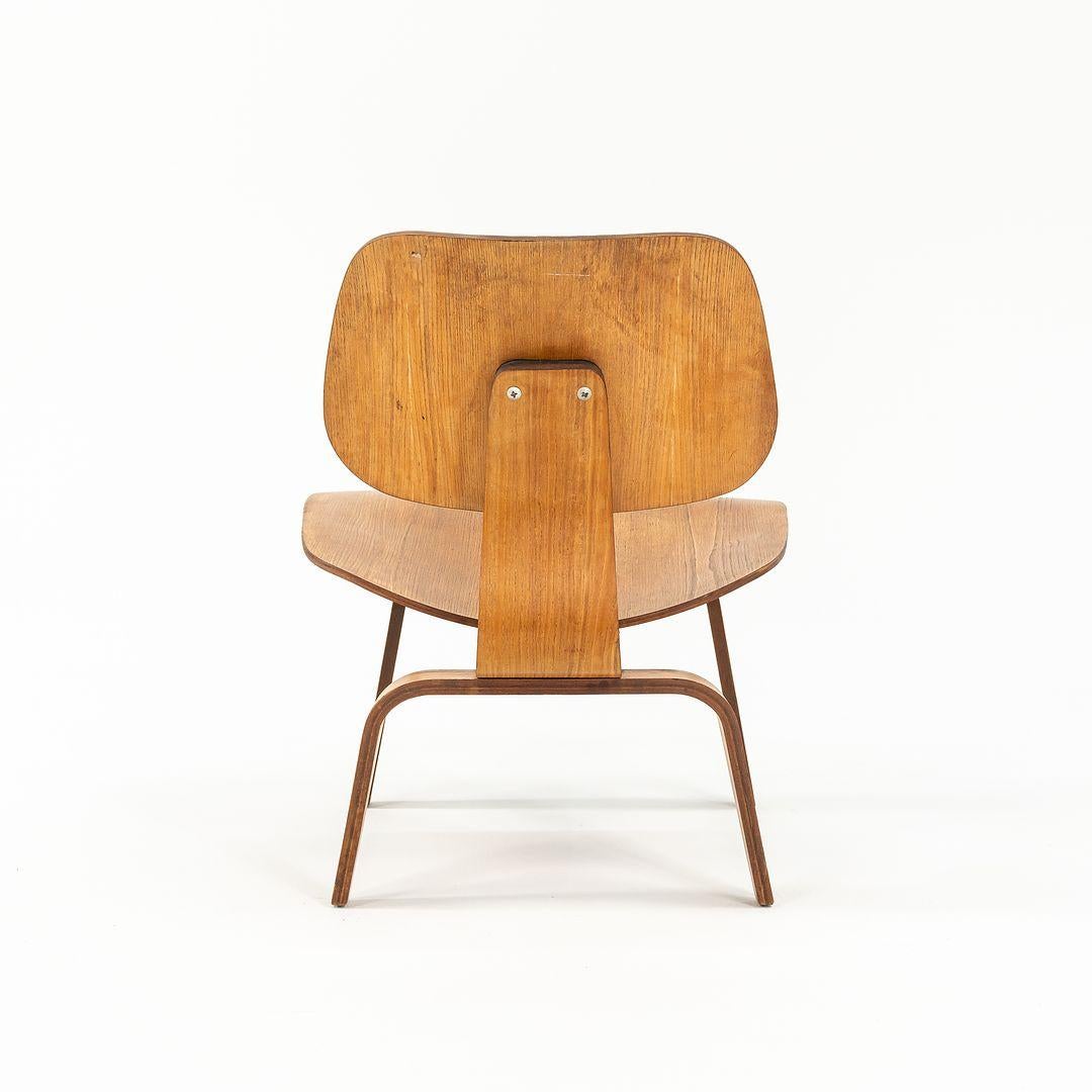 1951 Early Pair of Eames LCW Lounge Chairs in Calico Ash for Evans Herman Miller 2