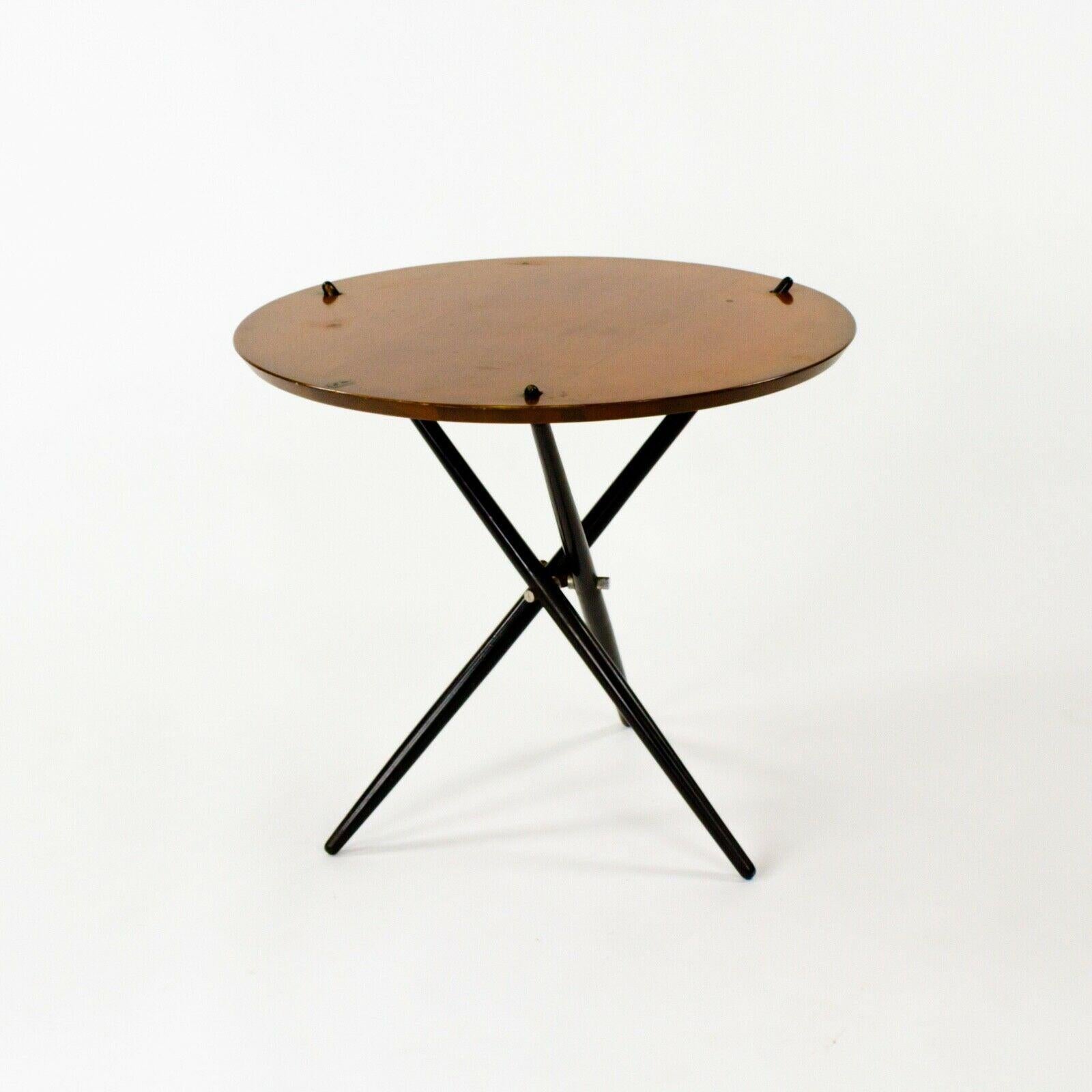 Modern 1951 Hans Bellman Small Tripod Table for Knoll Associates No. 103 with 24 in Top