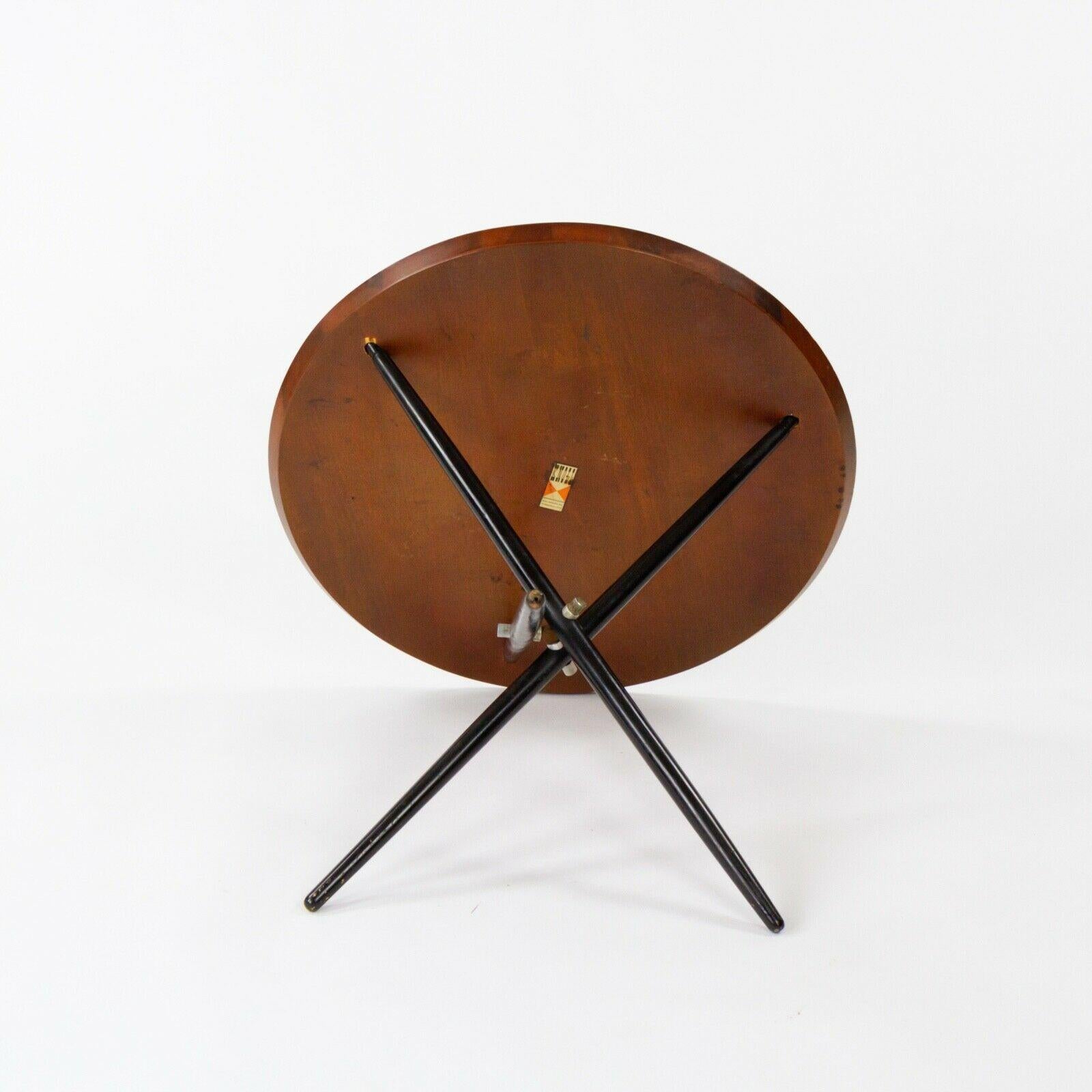 Mid-20th Century 1951 Hans Bellman Small Tripod Table for Knoll Associates No. 103 with 24 in Top For Sale