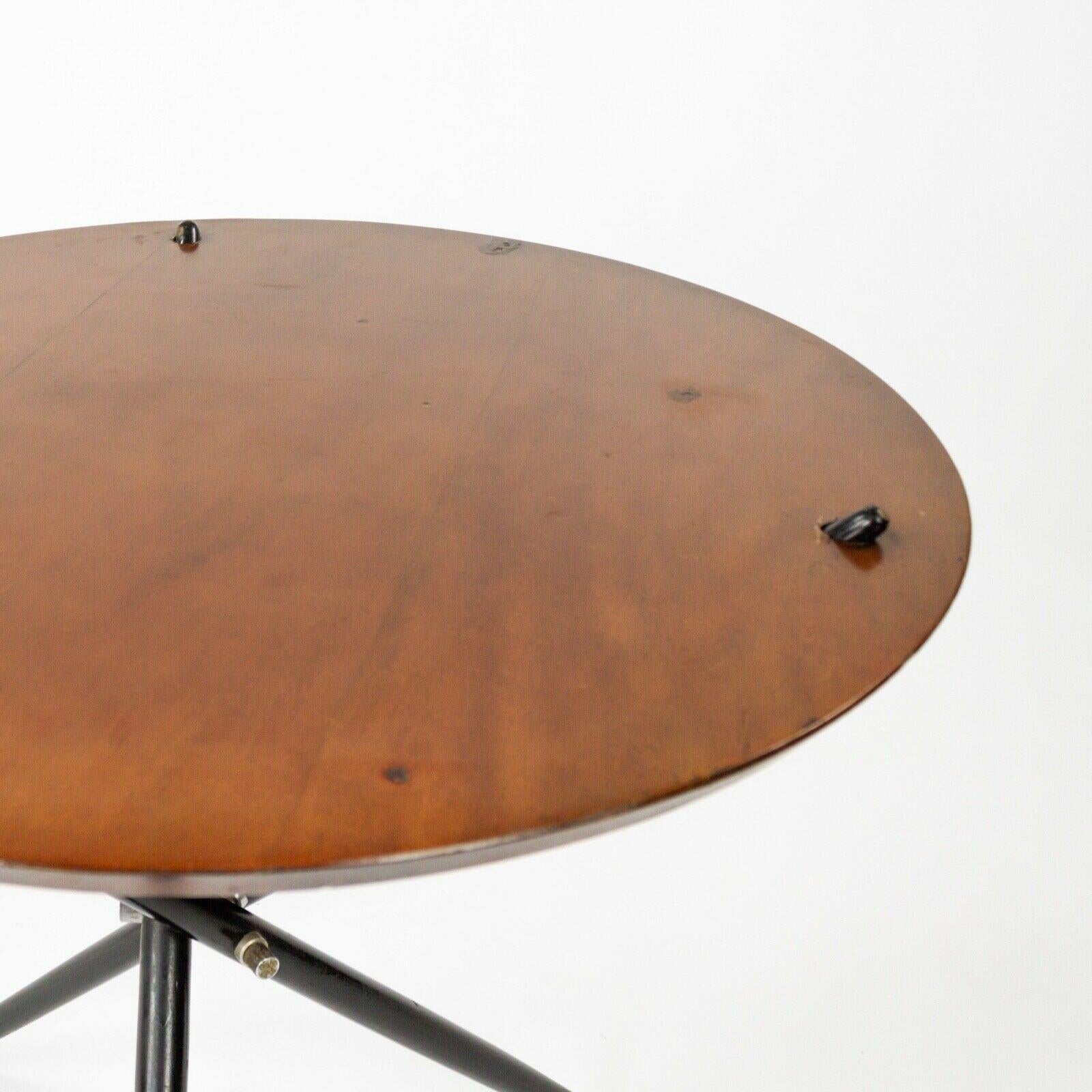 1951 Hans Bellman Small Tripod Table for Knoll Associates No. 103 with 24 in Top 1