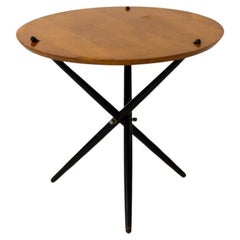 1951 Hans Bellman Small Tripod Table for Knoll Associates No 103 with 24 in Top