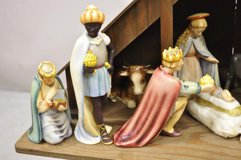 1951 Hummel Goebel Nativity Scene 15 Pc Figurine Christmas set w/ Manger Set  214 For Sale at 1stDibs | hummel nativity set 1951, goebel nativity set 1951,  goebel hummel nativity set