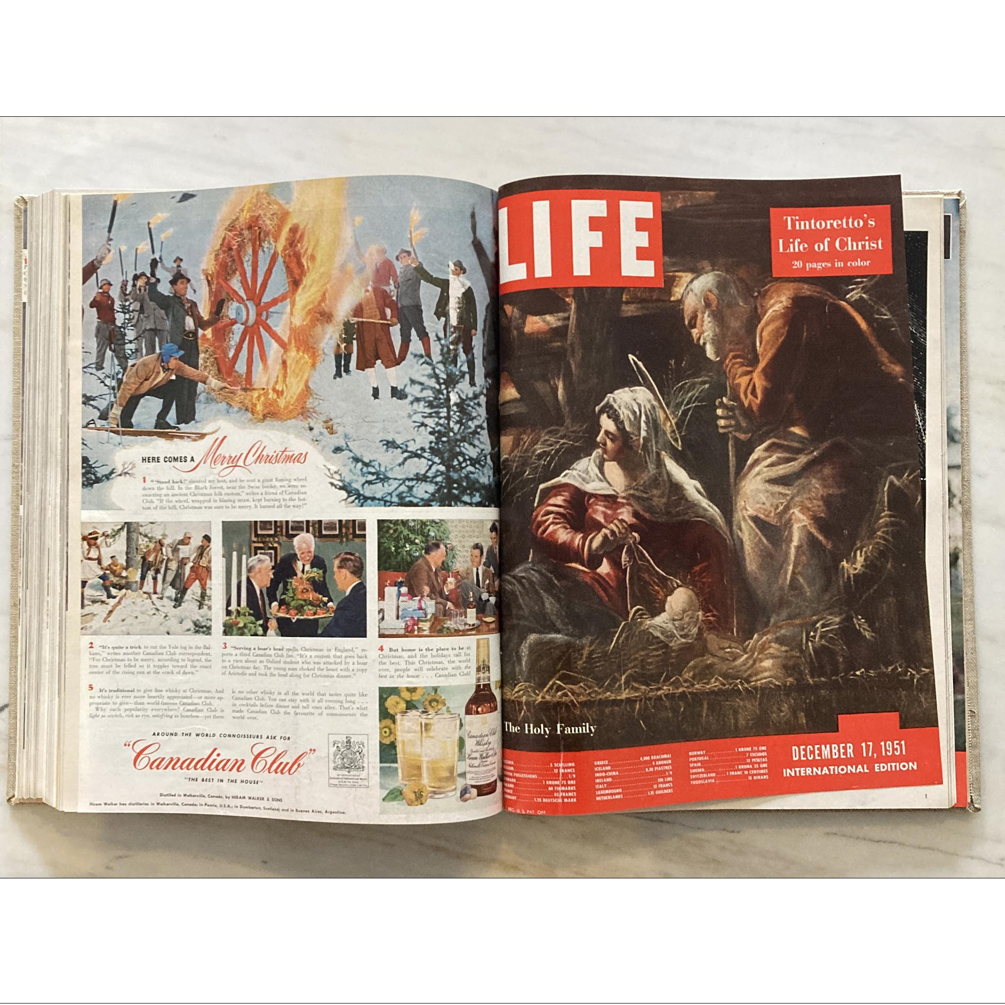 1951 Life Magazines Bound Volume, Incl Queen Elizabeth Issue, Aug-Dec, 11 numéros en vente 9