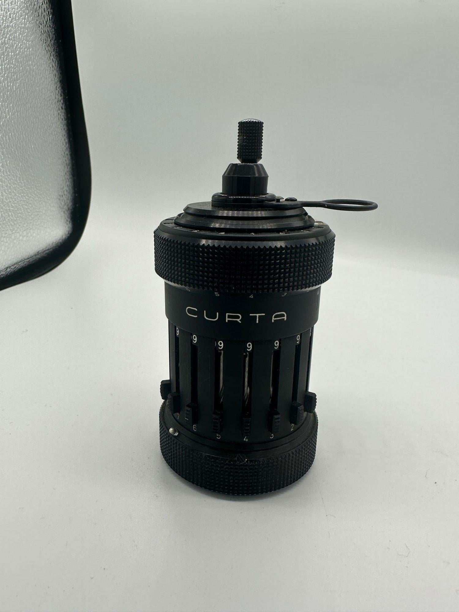 Rare 1964 Vintage Curta Type 1 Mechanical Calculator With serial number 10315, the 