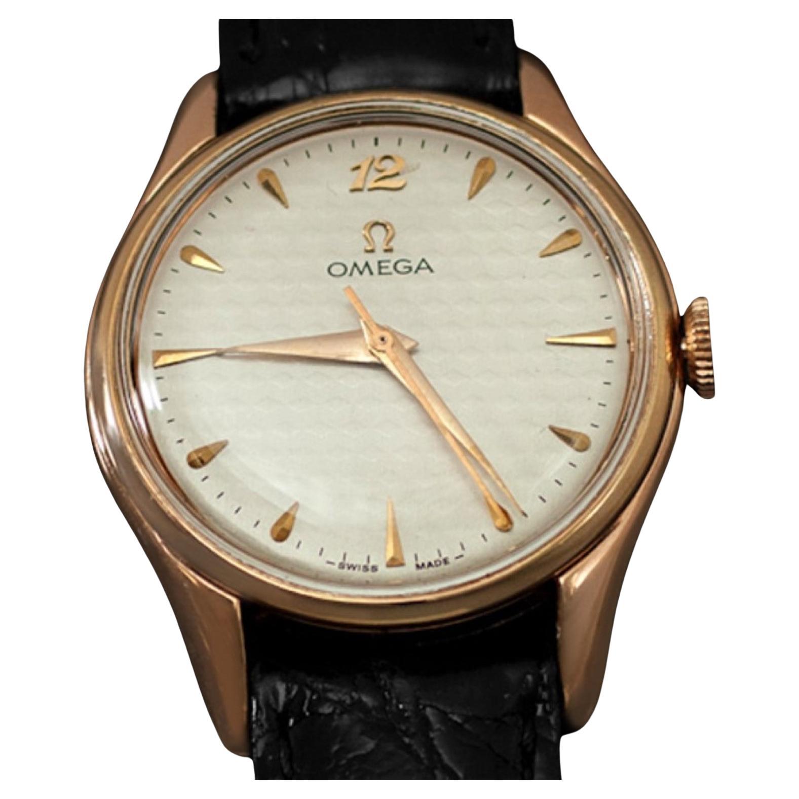 1951 Reloj OMEGA Classic Large Vintage para caballero chapado en oro rosa de 18 quilates