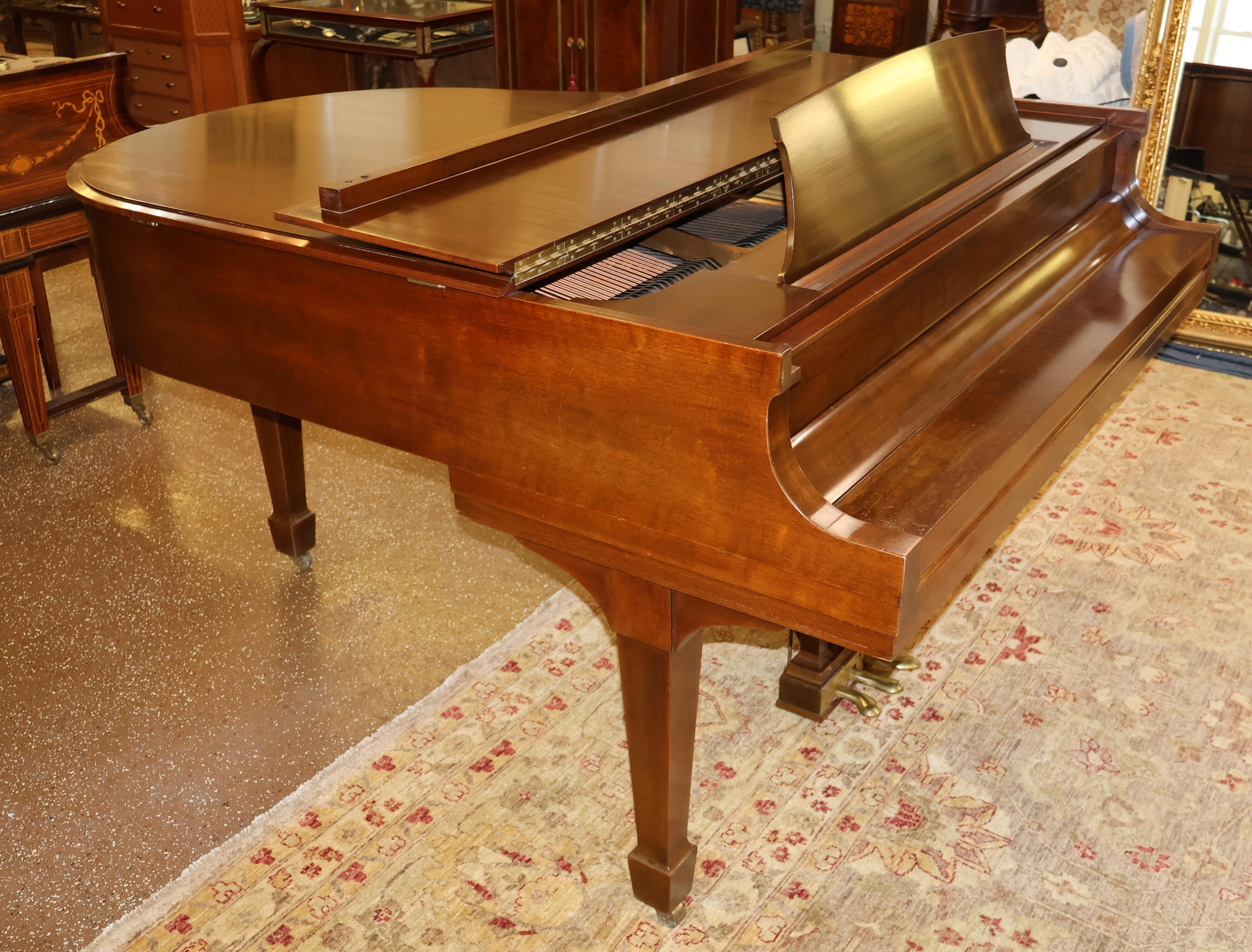 Mid-20th Century 1951 Steinway Walnut Model M Baby Grand Piano 5'7