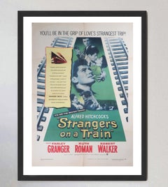 1951 Strangers on a Train Original Vintage Poster