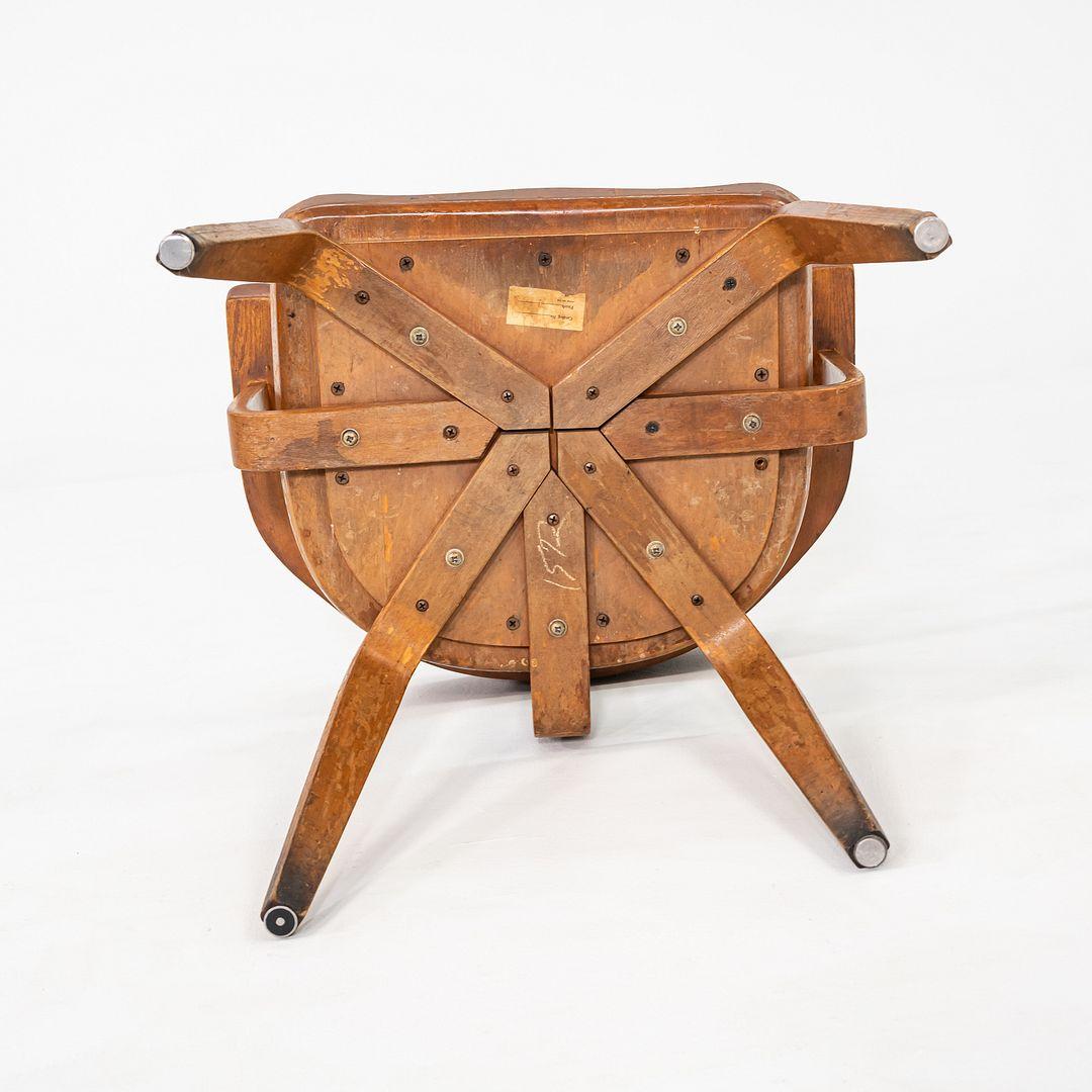 1951 W199 Dining Armchair by Walter Gropius and Ben Thompson for Thonet in Birch For Sale 5