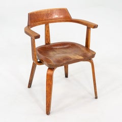 1951 W199 Dining Armchair by Walter Gropius and Ben Thompson for Thonet in Birch