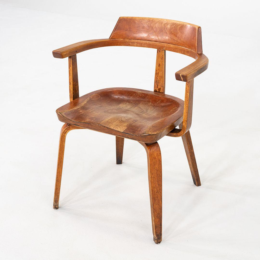 Modern 1951 W199 Dining Armchair by Walter Gropius and Ben Thompson for Thonet in Birch For Sale