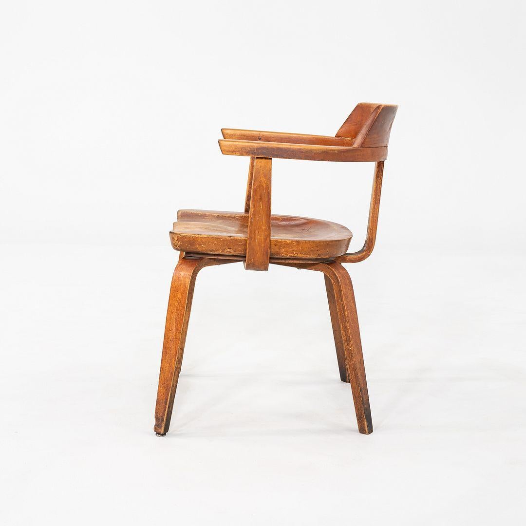Mid-20th Century 1951 W199 Dining Armchair by Walter Gropius and Ben Thompson for Thonet in Birch For Sale
