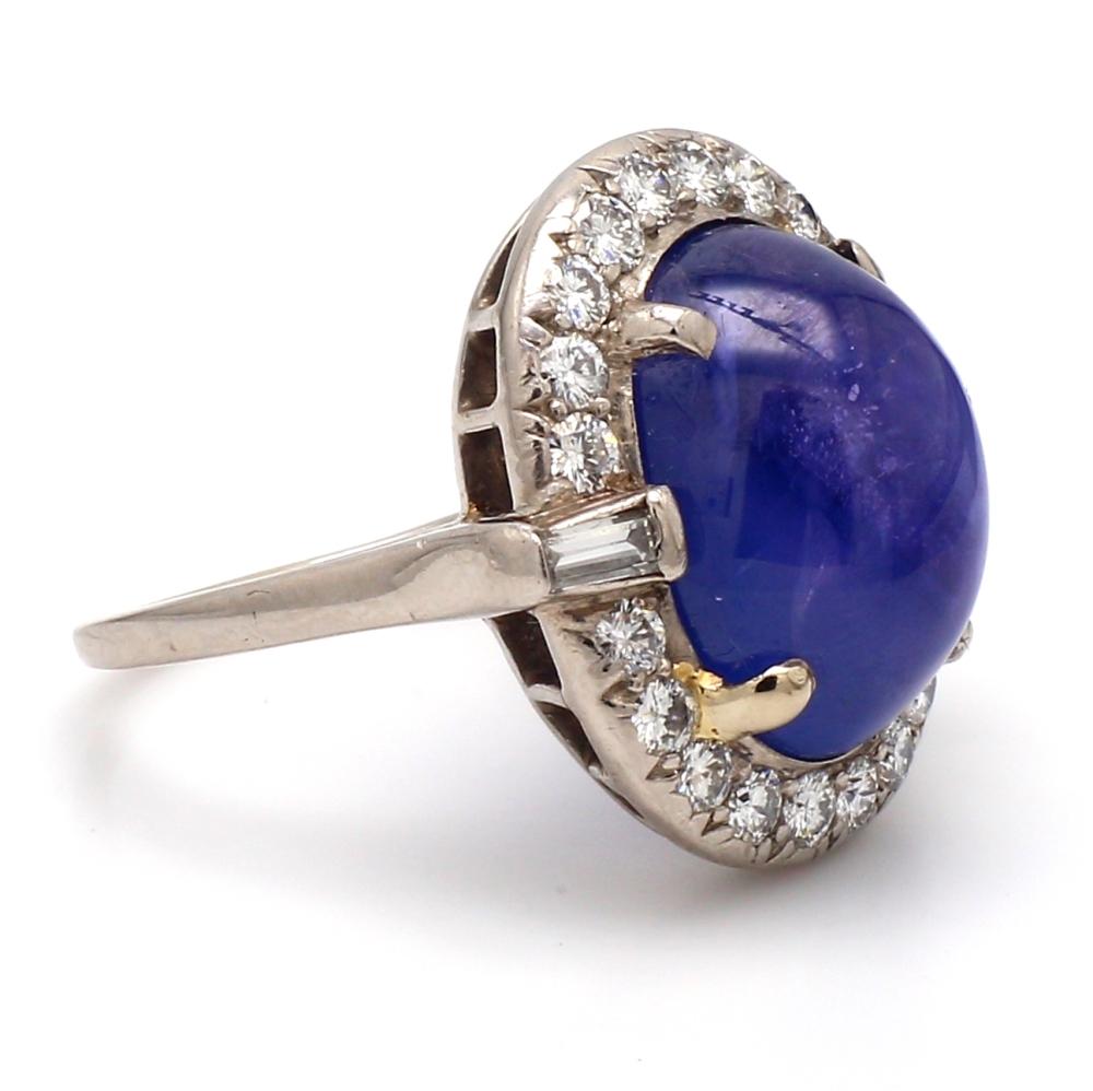19.51ct Bague saphir étoilé Sz. 8 Excellent état - En vente à Scottsdale, AZ