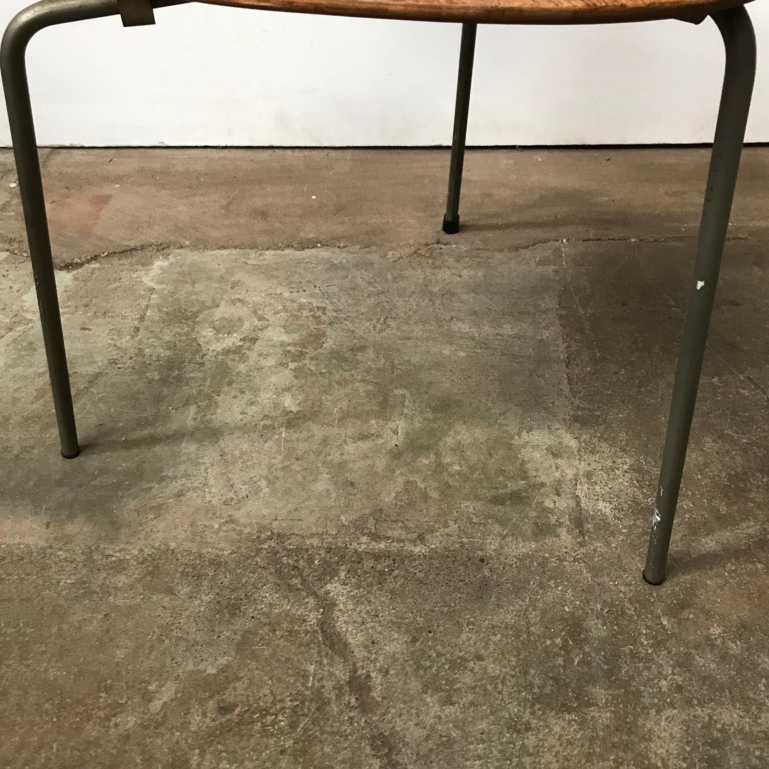 1952, Arne Jacobsen, for Fritz Hansen, Original Early Ant Chair Wood, Metal Mark 7