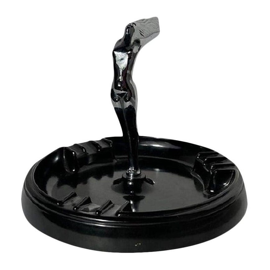 1952 Bakelite and Chrome Ashtray From Chicago