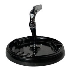 Vintage 1952 Bakelite and Chrome Ashtray From Chicago