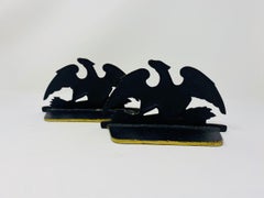 1952 Eagle Buchstützen aus Messing von Virginia Metalcrafters