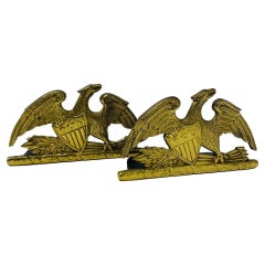 1952 Brass Eagle Bookends by Virginia Metalcrafters