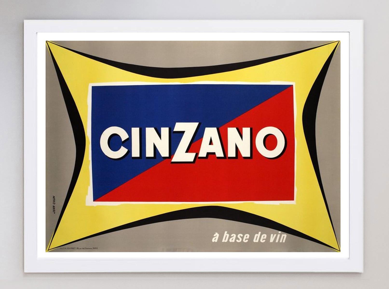 Italian 1952 Cinzano Original Vintage Poster For Sale