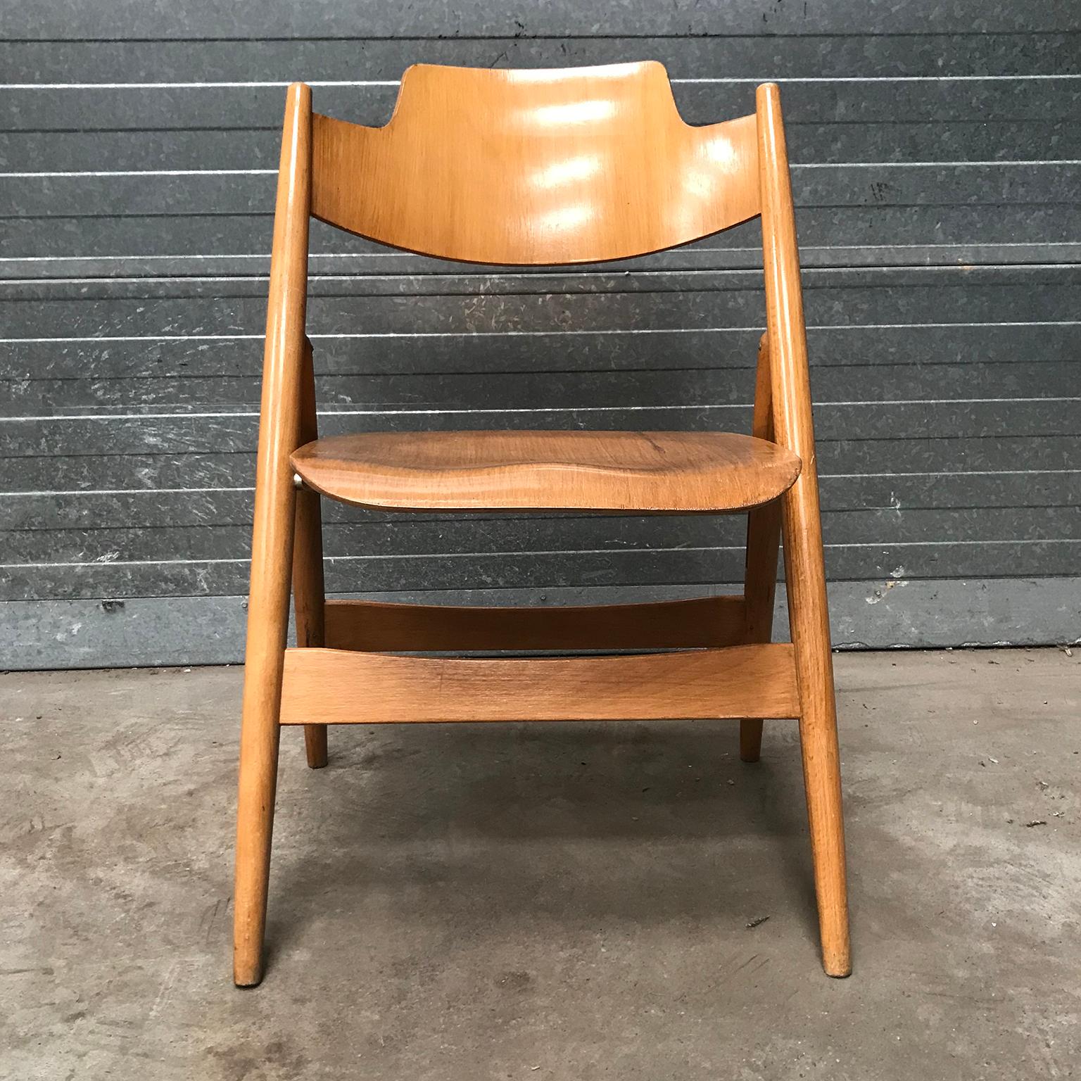 1952, Egon Eiermann for Wilde & Spieth, Wooden Folding Chair For Sale 1