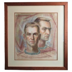 1952 Framed Portrait of Young Man by Clyde Carter