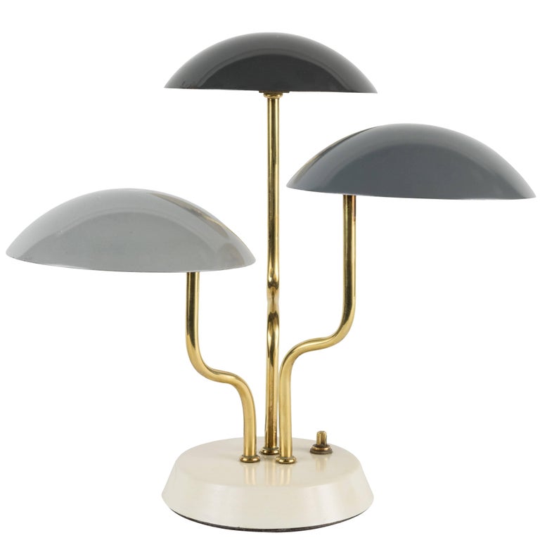 1952 Gino Sarfatti Tri-Color Table Lamp for Arteluce at 1stDibs