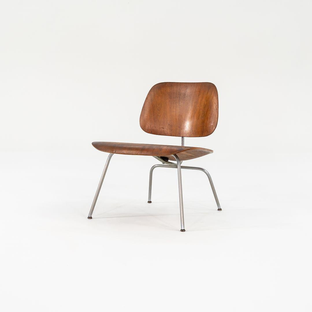 1952 Herman Miller Eames LCM Lounge Chair in Walnut and Steel For Sale 2