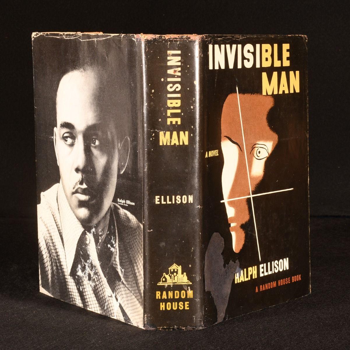 La codiciada primera edición, primera impresión de la monumental novela premiada de Ralph Ellison, su primera y única obra publicada en vida.

Primera edición, primera impresión, como se indica en la página de edición. 

En la tela bicolor original