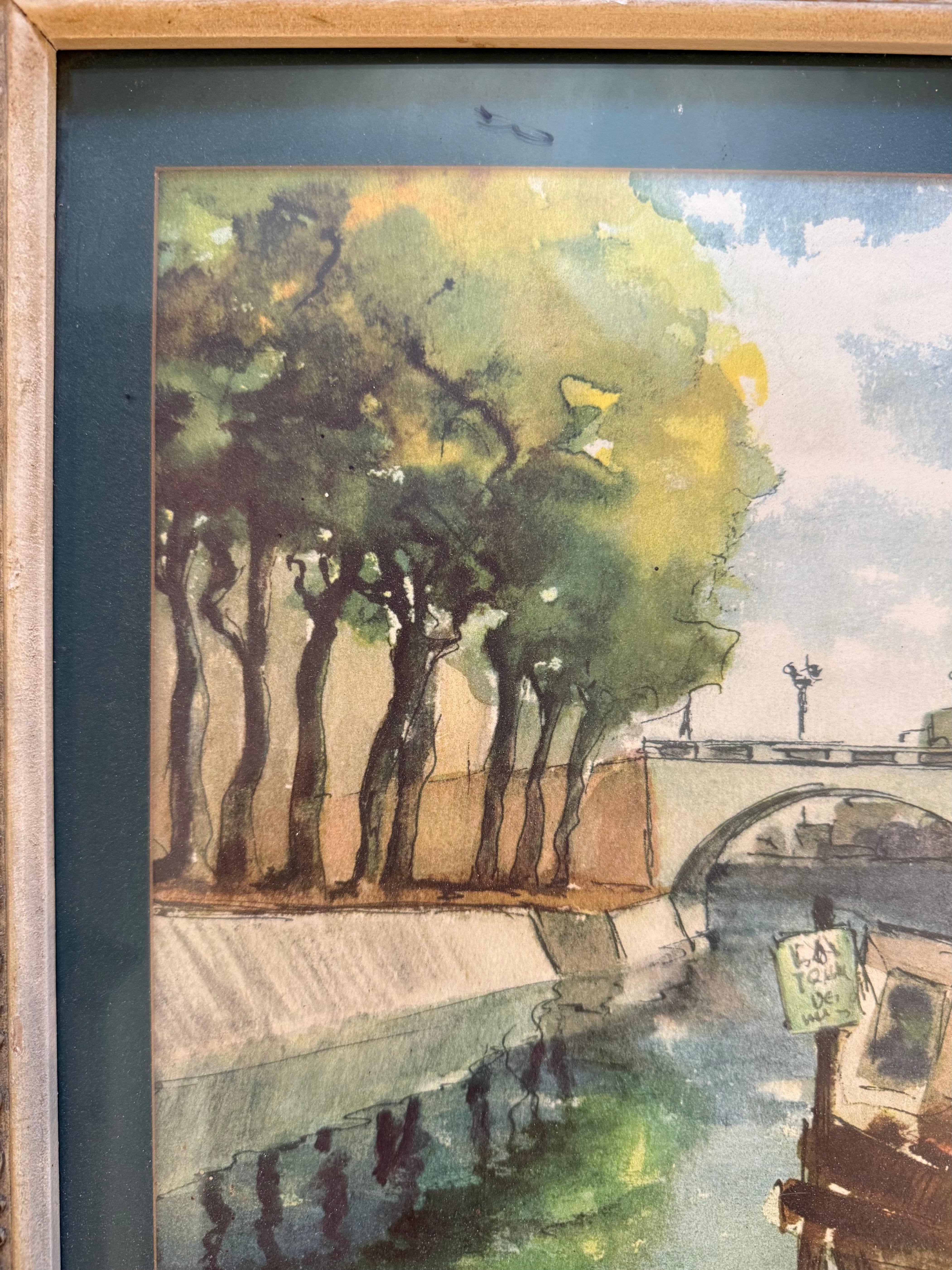 1952 La Charette Aux Fleurs Pintura de Robert Chase en Bueno estado para la venta en Pasadena, CA