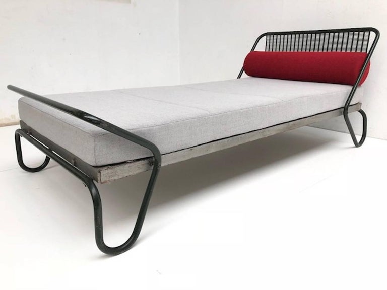 Enameled 1952 'Miami' Daybed by Jacques Hitier for the Famous 'Antony' Building, Paris