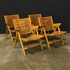 1952, Nico Kralj, Beautiful Wooden Folding Lounge Rex Chair