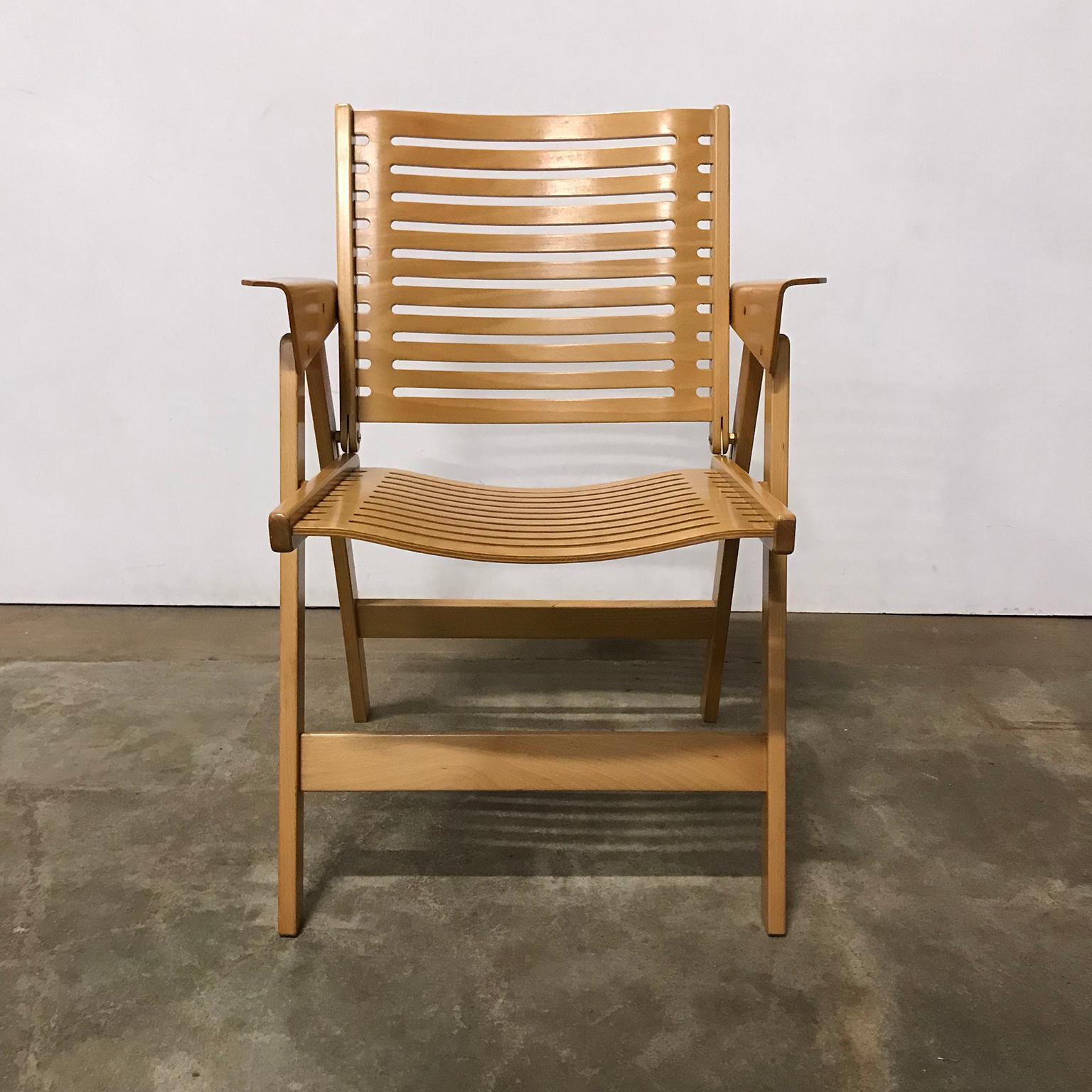 Mid-20th Century 1952, Nico Kralj, Set of Wooden Folding Dining Chairs